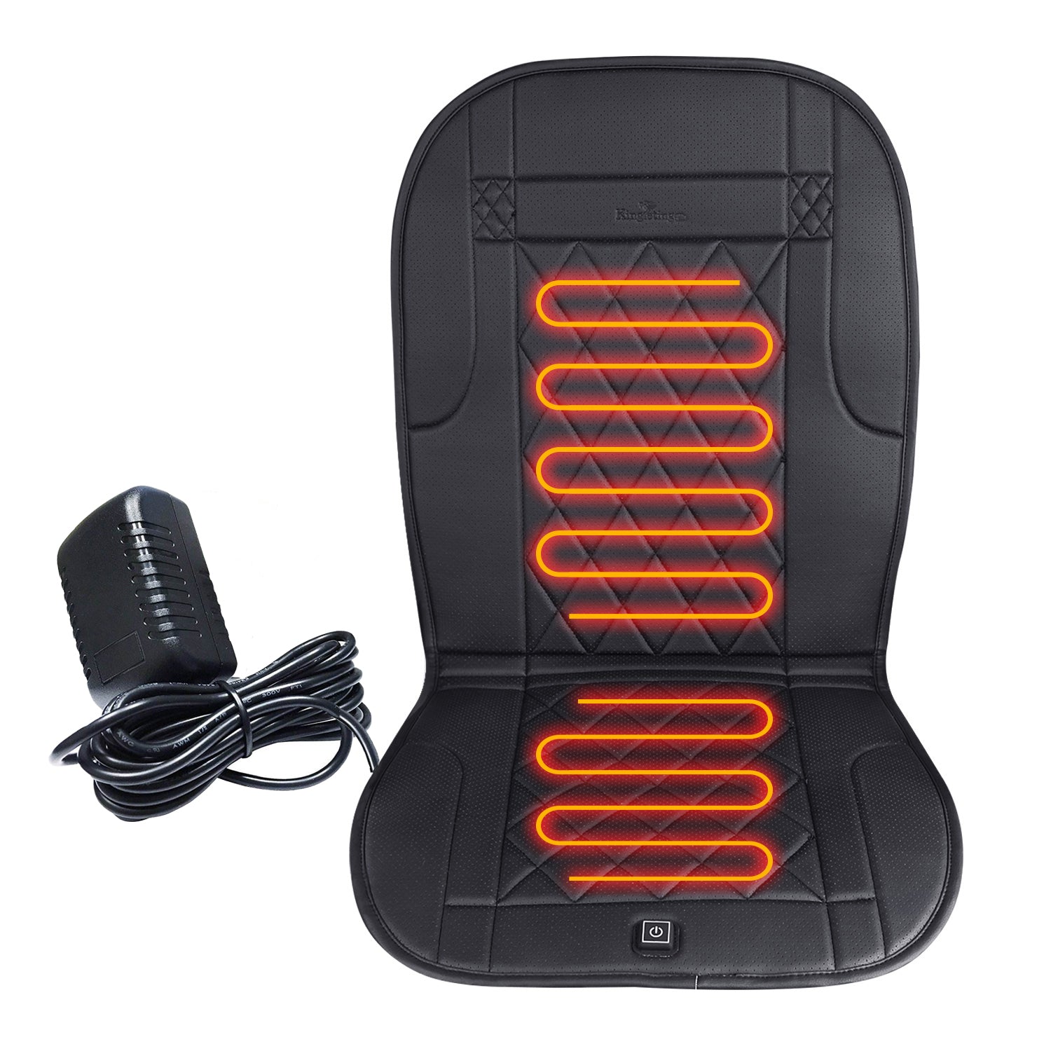 KINGLETING Heated Seat Cushion with Pressure Sensitive Switch, Heat Seat  Cover for Home, Office Chair and More(Back and Seat)