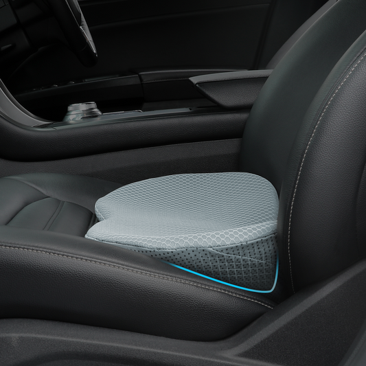 Livtribe  Car Seat Cushion - Memory Foam Car Seat Pad - Sciatica & Lower Back Pain Relief - Car Seat Cushions for Driving - Road Trip Essentials for Drivers(Grey)