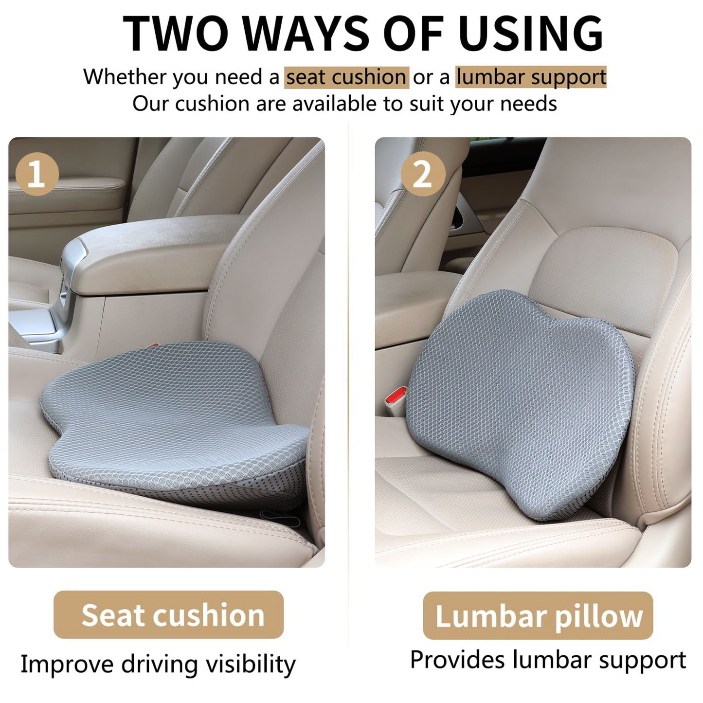 Sciatica Pain Relief Pads & Car Seat Cushions: The Ultimate Guide to  Comfortable Driving – EFFOREST