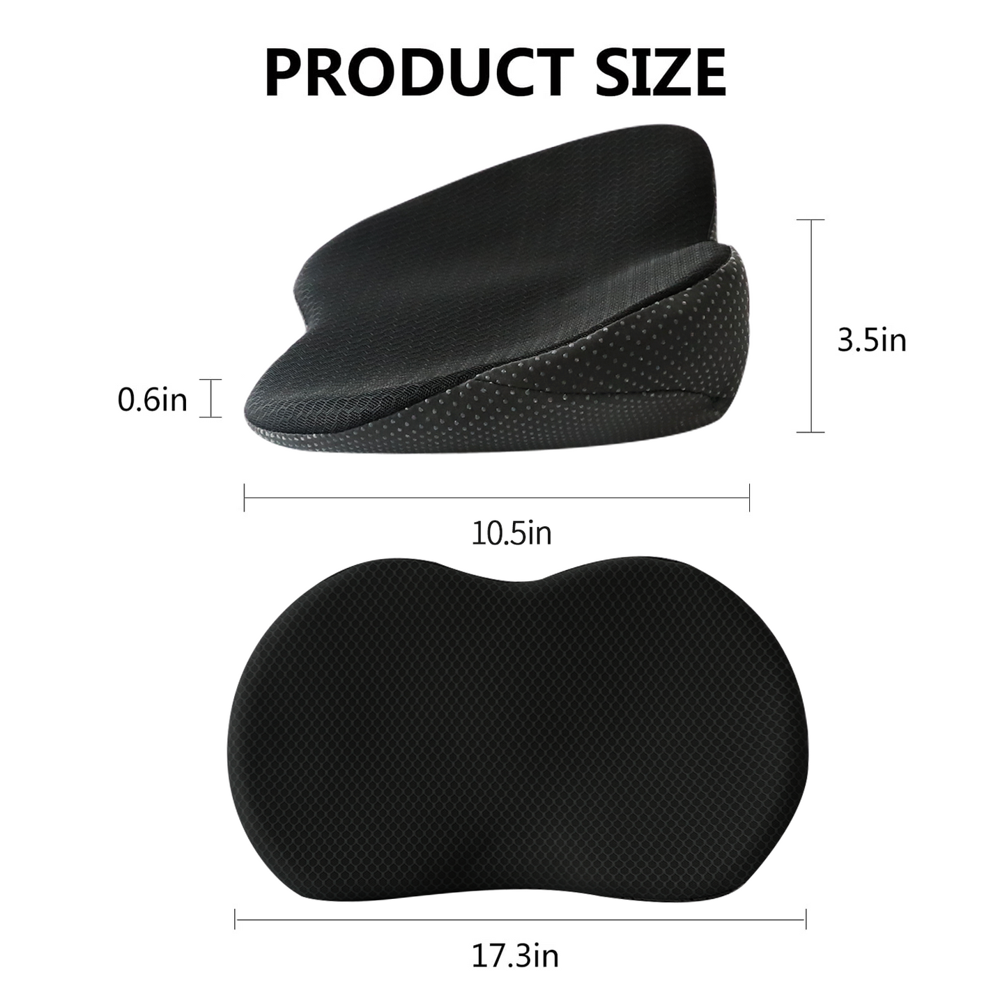 Livtribe  Car Seat Cushion - Memory Foam Car Seat Pad - Sciatica & Lower Back Pain Relief - Car Seat Cushions for Driving - Road Trip Essentials for Drivers(Black)