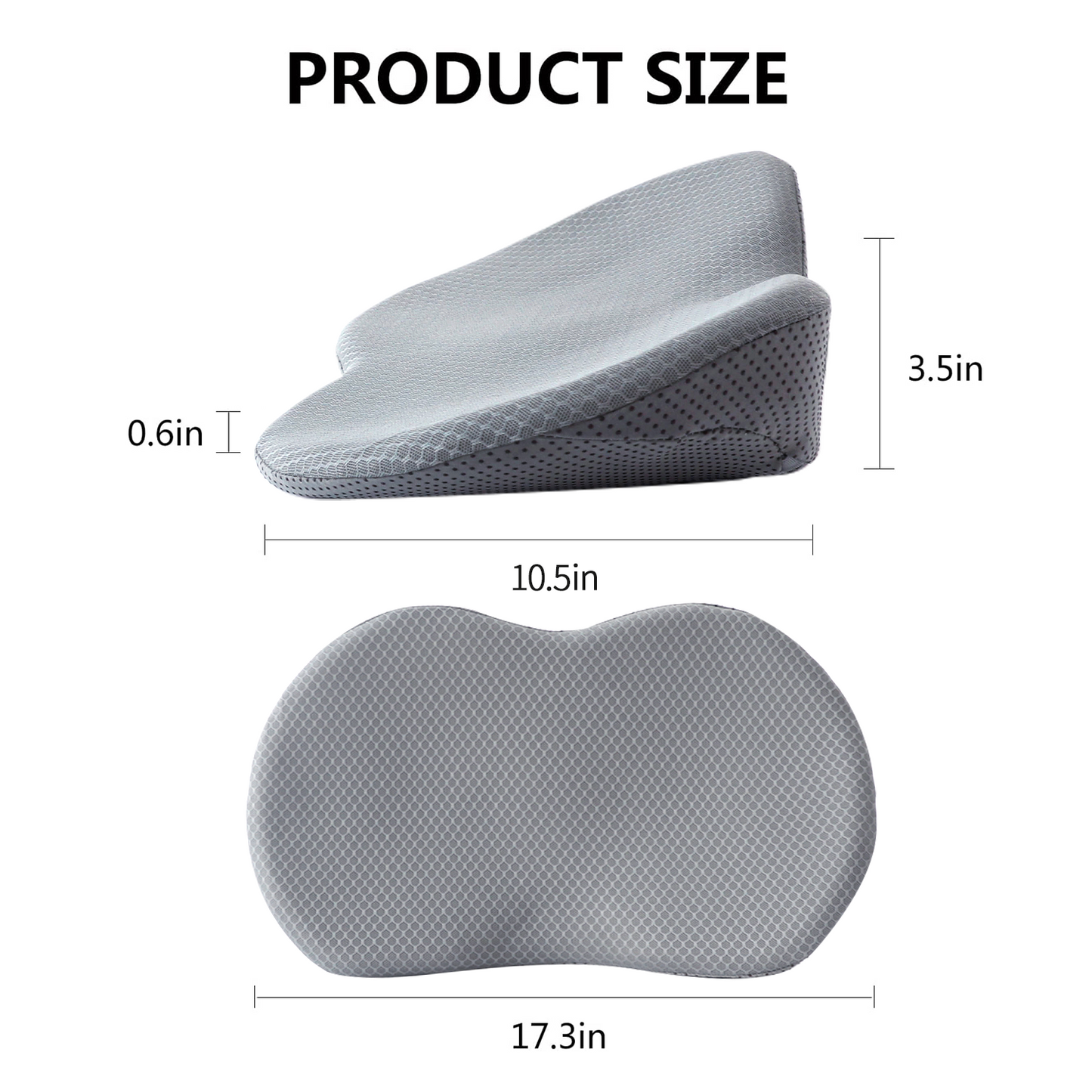 Livtribe  Car Seat Cushion - Memory Foam Car Seat Pad - Sciatica & Lower Back Pain Relief - Car Seat Cushions for Driving - Road Trip Essentials for Drivers(Grey)