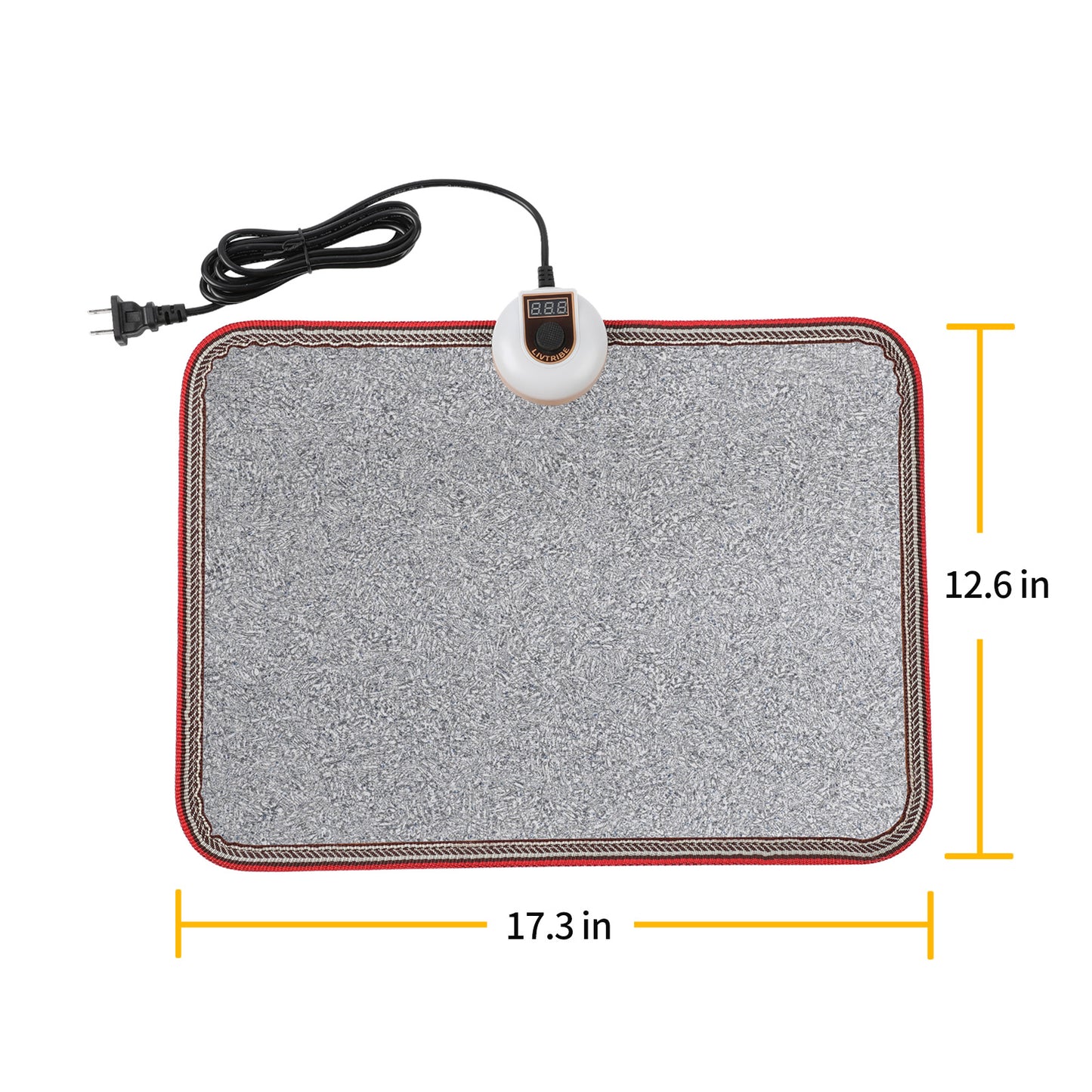 AC 230V Heated Floor Mat for Foot, Carbon Crystal Heating Pad