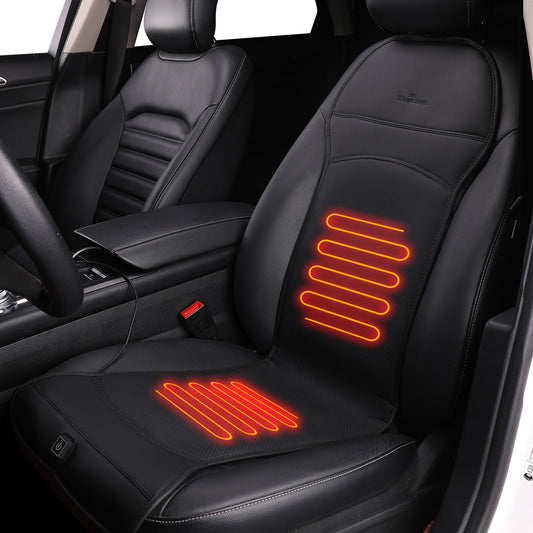 KINGLETING Heated Seat Cushion with Pressure-Sensitive Switch,Heated Seat Cover for Winter(Black)