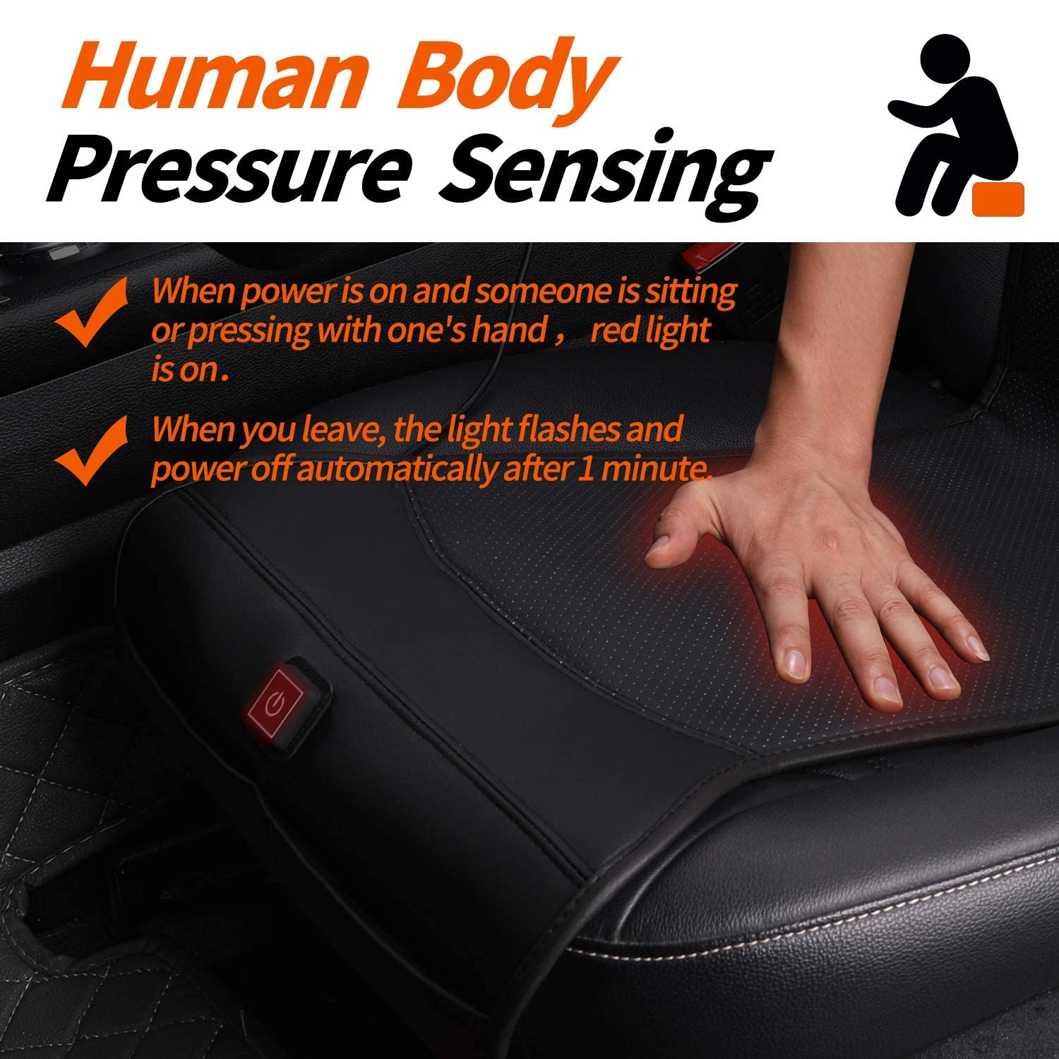 Heated Seat Cushion, Universal Foldable Soft Warm Heat Seat Cover with –  BABACLICK