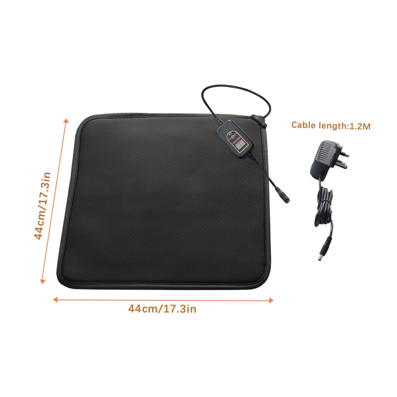 KINGLETING Heated Seat Cushion for Winter, with Intelligent Controller and  Timing Function