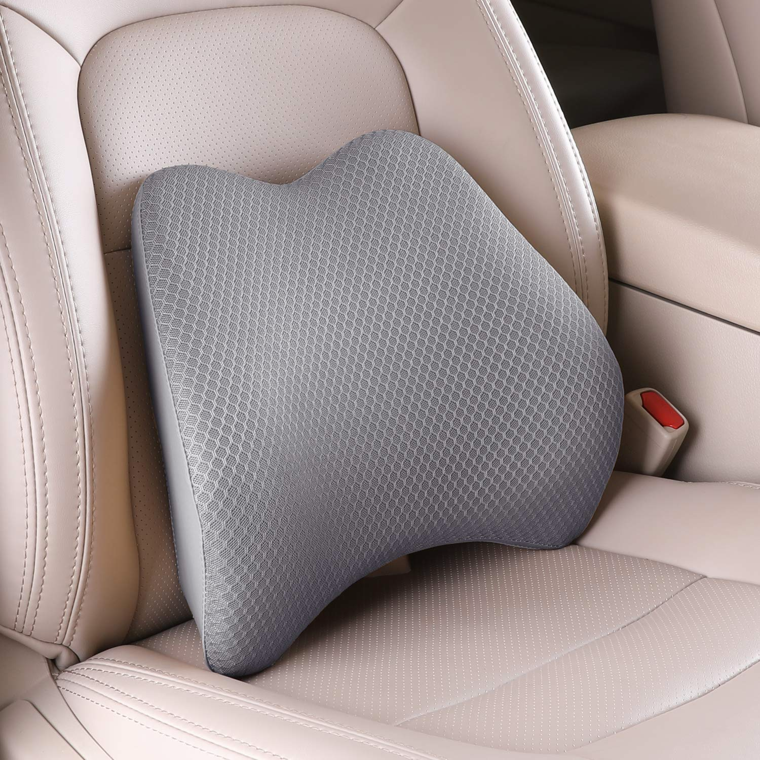 Soft Car Pillow Lumbar Support Car Seat Cushion Memory Foam