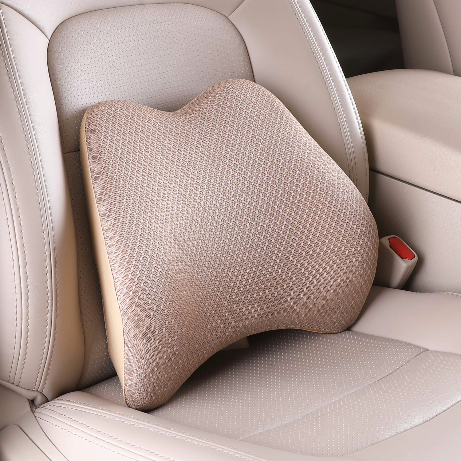 2 In 1 Car Seat Lumbar Support Universal Car Seat Booster Auto Interior  Driver Memory Foam Lumbar Pillow Cushion Car Accessories - Seat Supports -  AliExpress